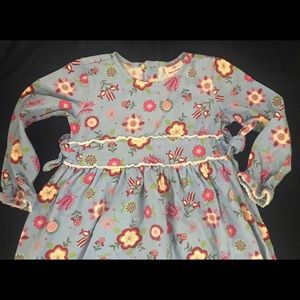 Hanna Anderson big girl cotton floral print dresses size 110